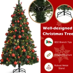 Pre-Lit Christmas Trees*The Holiday Aisle 6' Lighted Artificial Christmas Tree