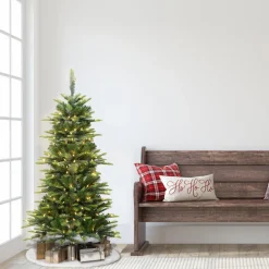 Pre-Lit Christmas Trees*The Holiday Aisle 4.5' Lighted Artificial Fir Christmas Tree - Stand Included