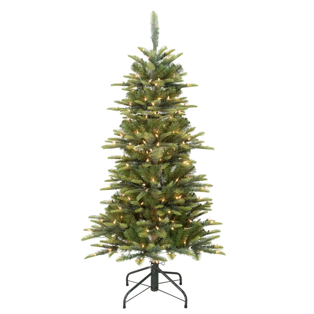 Pre-Lit Christmas Trees*The Holiday Aisle 4.5' Lighted Artificial Fir Christmas Tree - Stand Included