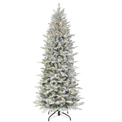 Pre-Lit Christmas Trees*The Holiday Aisle 7.5' Lighted Artificial Fir Christmas Tree - Stand Included