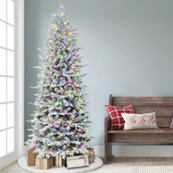 Pre-Lit Christmas Trees*The Holiday Aisle 7.5' Lighted Artificial Fir Christmas Tree - Stand Included