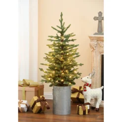 Pre-Lit Christmas Trees*Sand & Stable 48'' Lighted Artificial Fraser Fir Christmas Tree - Stand Included