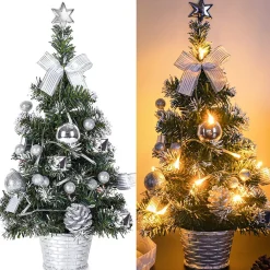 Pre-Lit Christmas Trees*The Holiday Aisle 15.7'' Lighted Artificial Pine Christmas Tree