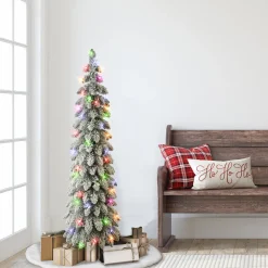 Pre-Lit Christmas Trees*The Holiday Aisle 4' Lighted Artificial Pine Christmas Tree - Stand Included
