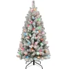 Pre-Lit Christmas Trees*The Holiday Aisle 4.5' Lighted Artificial Pine Christmas Tree - Stand Included