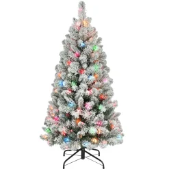 Pre-Lit Christmas Trees*The Holiday Aisle 4.5' Lighted Artificial Pine Christmas Tree - Stand Included