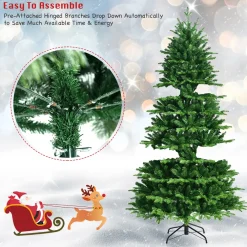 Pre-Lit Christmas Trees*The Holiday Aisle 6' Lighted Artificial Pine Christmas Tree - Stand Included
