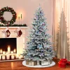 Pre-Lit Christmas Trees*The Holiday Aisle 7.5' Lighted Artificial Pine Christmas Tree - Stand Included