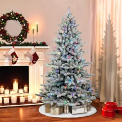 Pre-Lit Christmas Trees*The Holiday Aisle 7.5' Lighted Artificial Pine Christmas Tree - Stand Included