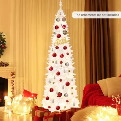 Pre-Lit Christmas Trees*The Holiday Aisle 7' Lighted Artificial Spruce Christmas Tree