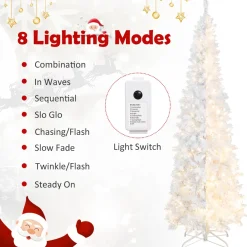 Pre-Lit Christmas Trees*The Holiday Aisle 7' Lighted Artificial Spruce Christmas Tree