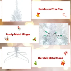 Pre-Lit Christmas Trees*The Holiday Aisle 7' Lighted Artificial Spruce Christmas Tree