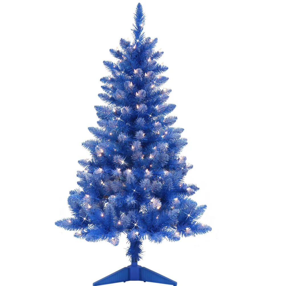 Pre-Lit Christmas Trees*The Holiday Aisle 4' Lighted Artificial Spruce Christmas Tree - Stand Included