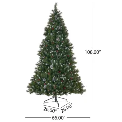 Pre-Lit Christmas Trees*The Holiday Aisle 108'' Lighted Artificial Spruce Christmas Tree