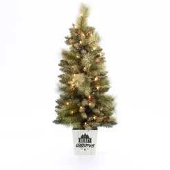 Pre-Lit Christmas Trees*The Holiday Aisle 4' Lighted Faux Pine Christmas Tree