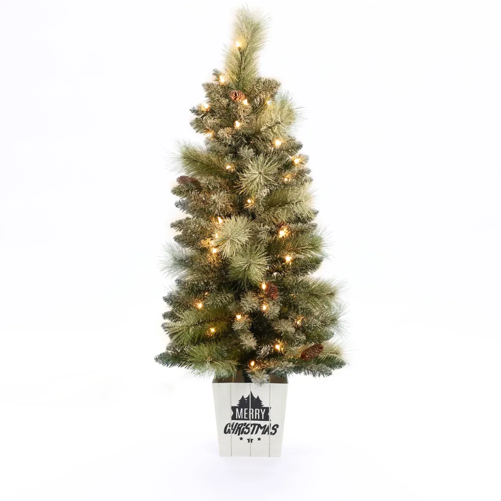 Pre-Lit Christmas Trees*The Holiday Aisle 4' Lighted Faux Pine Christmas Tree