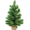 Pre-Lit Christmas Trees*Northlight Seasonal 18" Mini Pine Medium Artificial Christmas Tree In Burlap Base Unlit