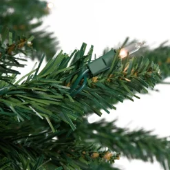 Pre-Lit Christmas Trees*Northlight Seasonal 7.5' Pre-Lit Green Spruce Artificial Upside Down Christmas Tree - Clear Lights