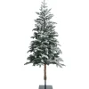Pre-Lit Christmas Trees*The Holiday Aisle 72" Regular(Full) Green/White Realistic Artificial Christmas Tree 250 Light