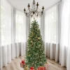 Pre-Lit Christmas Trees*Andover Mills 7' Slender Green Realistic Artificial Douglas Fir Christmas Tree With 300 Clear Lights