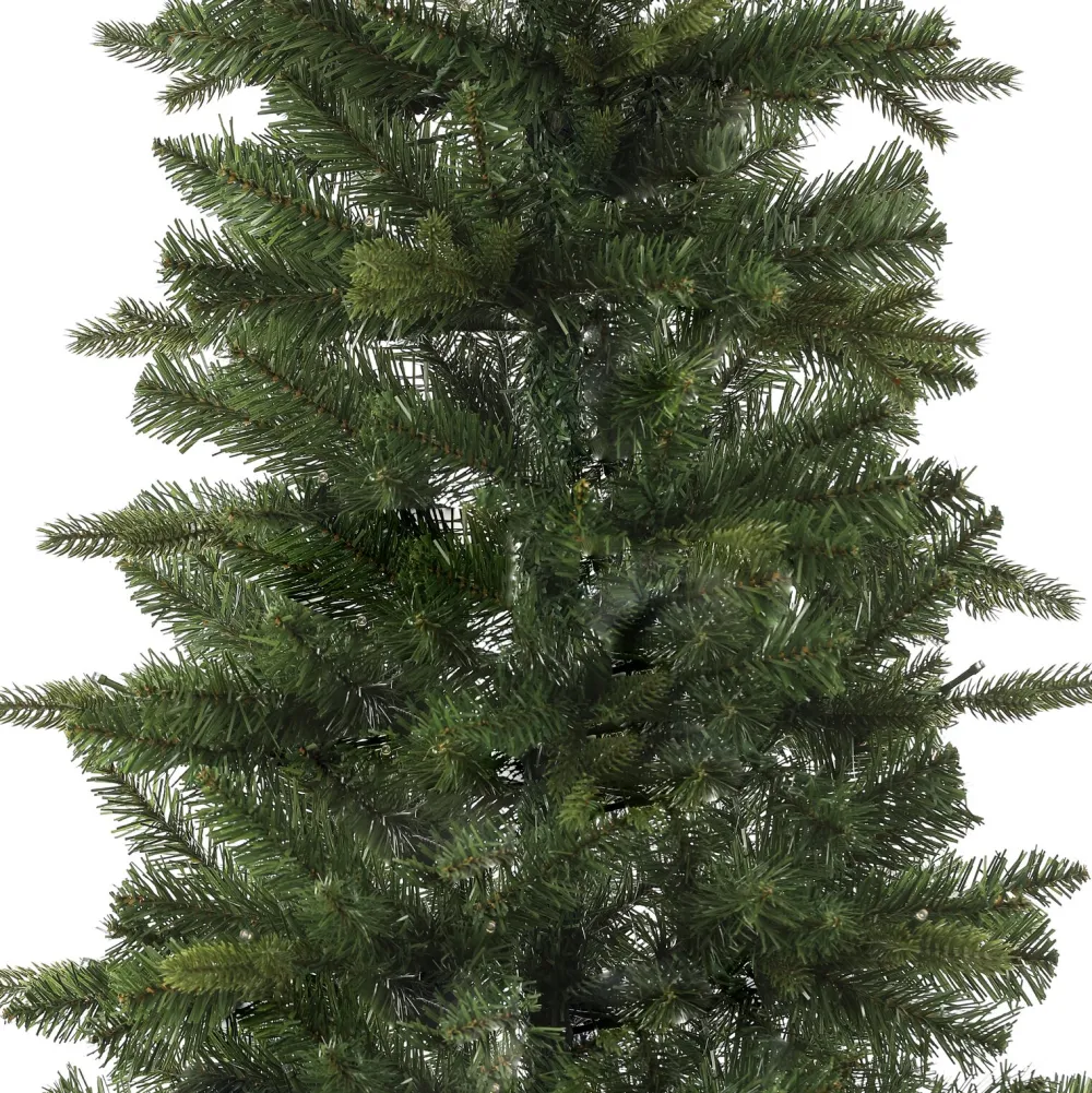 Pre-Lit Christmas Trees*The Holiday Aisle 6'5" Slender Green Realistic Artificial Fir Christmas Tree With 150 Led Lights
