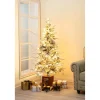 Pre-Lit Christmas Trees*The Holiday Aisle 5.21' White Fir Artificial Christmas Tree With 120 Clear/White Lights