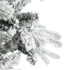 Pre-Lit Christmas Trees*The Holiday Aisle 5.21' White Fir Artificial Christmas Tree With 120 Clear/White Lights
