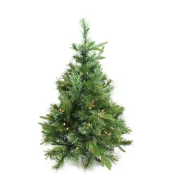 Pre-Lit Christmas Trees*Northlight Seasonal 3' X 29" Pre-Lit Ashcroft Cashmere Pine Full Artificial Christmas Tree - Clear Dura Lights