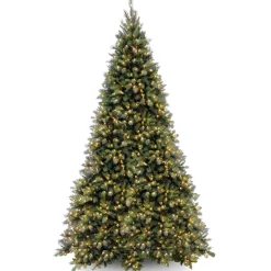 Pre-Lit Christmas Trees*The Holiday Aisle Adrihana 12' Green Artificial Christmas Tree With 1400 Clear/White Lights