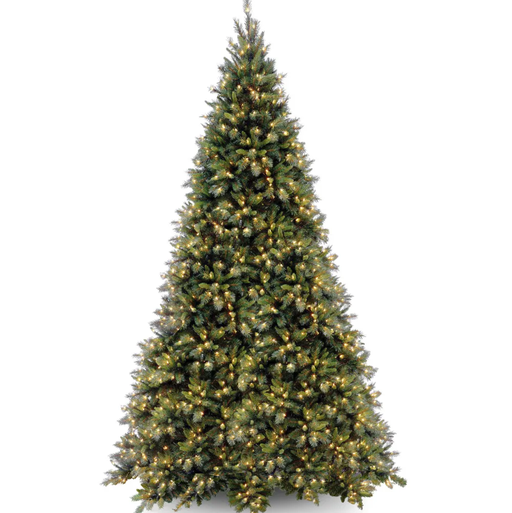 Pre-Lit Christmas Trees*The Holiday Aisle Adrihana 12' Green Artificial Christmas Tree With 1400 Clear/White Lights