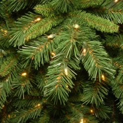 Pre-Lit Christmas Trees*The Holiday Aisle Adrihana Slender Green Christmas Tree Realistic Artificial Fir Cashmere Christmas Tree