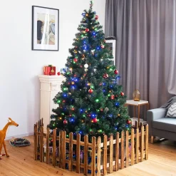 Pre-Lit Christmas Trees*The Holiday Aisle Adylina 7.5' Green Pine Artificial Christmas Tree With 550 Multi-Colored Lights