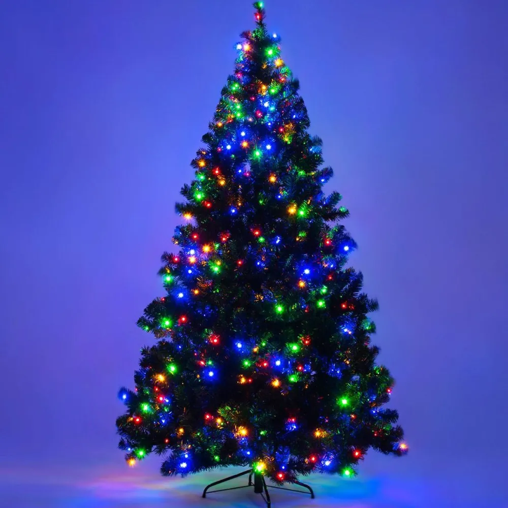 Pre-Lit Christmas Trees*The Holiday Aisle Adylina 7.5' Green Pine Artificial Christmas Tree With 550 Multi-Colored Lights