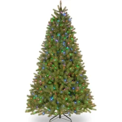 Pre-Lit Christmas Trees*The Holiday Aisle Annaelle 9' Green Artificial Christmas Tree With 1000 Color & Clear Lights