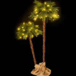 Pre-Lit Christmas Trees*The Holiday Aisle Artificial Palm Tree Holiday Party Decoration Christmas Tree With Leds