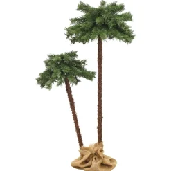 Pre-Lit Christmas Trees*The Holiday Aisle Artificial Palm Tree Holiday Party Decoration Christmas Tree With Leds