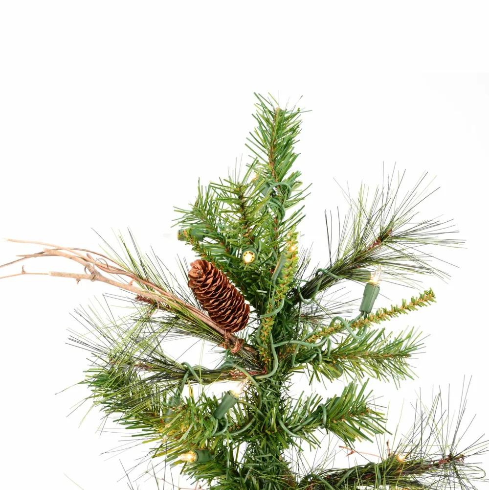 Pre-Lit Christmas Trees*The Holiday Aisle Ashland Fir Tree 6' Lighted Artificial Fir Christmas Tree - Stand Included