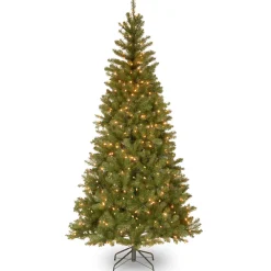 Pre-Lit Christmas Trees*The Holiday Aisle Aspen Spruce 6.5' Green Spruce Artificial Christmas Tree With 350 Clear/White Lights