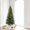 Pre-Lit Christmas Trees*The Holiday Aisle Beardstown Fir 7.5' Green Artificial Slim Christmas Tree With 585 Led Warm White Lights