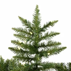 Pre-Lit Christmas Trees*The Holiday Aisle Beardstown Fir 7.5' Green Artificial Slim Christmas Tree With 585 Led Warm White Lights