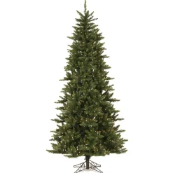 Pre-Lit Christmas Trees*The Holiday Aisle Beardstown Fir 7.5' Green Artificial Slim Christmas Tree With 585 Led Warm White Lights