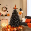 Pre-Lit Christmas Trees*The Holiday Aisle Black Spruce Feather Christmas Tree With 300 Lights