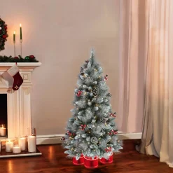 Pre-Lit Christmas Trees*The Holiday Aisle Blue/Green Pine Artificial Christmas Tree