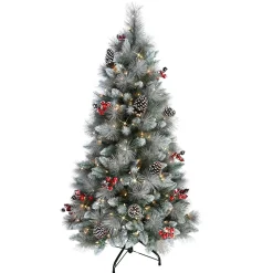 Pre-Lit Christmas Trees*The Holiday Aisle Blue/Green Pine Artificial Christmas Tree