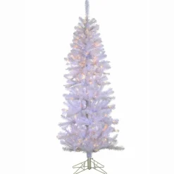 Pre-Lit Christmas Trees*Mercer41 Boise 6.5' White Pine Artificial Christmas Tree With 200 Clear Lights