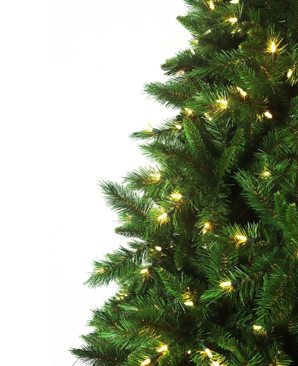 Pre-Lit Christmas Trees*The Holiday Aisle Brunswick Lighted Artificial Spruce Christmas Tree - Stand Included