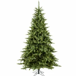 Pre-Lit Christmas Trees*The Holiday Aisle Camdon 6.5' Green Fir Artificial Christmas Tree With 600 White Lights