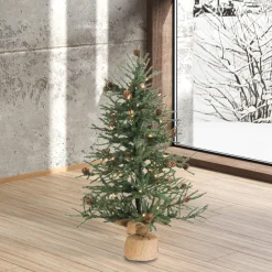 Pre-Lit Christmas Trees*Sand & Stable Carmel Pine Artificial Christmas Tabletop Tree