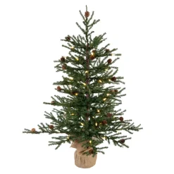 Pre-Lit Christmas Trees*Sand & Stable Carmel Pine Artificial Christmas Tabletop Tree