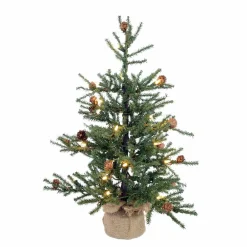 Pre-Lit Christmas Trees*Sand & Stable Carmel Pine Artificial Christmas Tabletop Tree